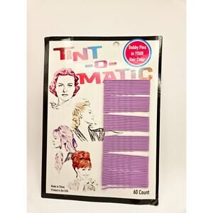 Vintage Tint-O-Matic Light Lavender Bobby Pins - 60 Count